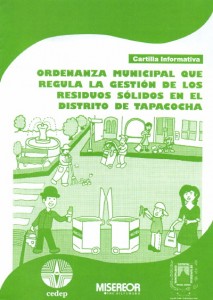 Ordenanza Municipal que regula la Gestión de Residuos Sólidos en el Distrito de Tapacocha