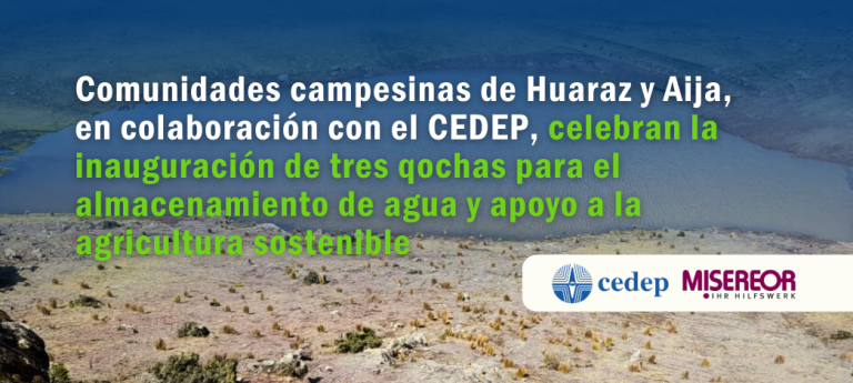 Celebramos 46 años de vida institucional inaugurando tres qochas en Huaraz y Aija