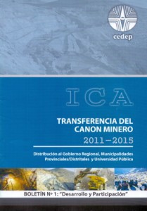 Transferencia del Cano Minero en Ica 2011-2015
